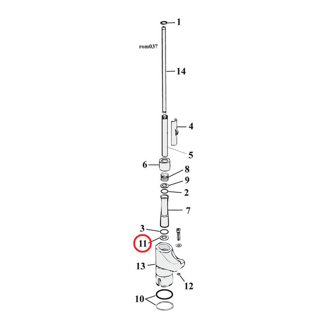 Washers, pushrod cover