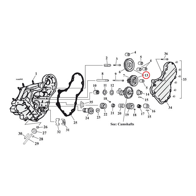 S&S, circuit breaker timing gear kit. Counterclockwise