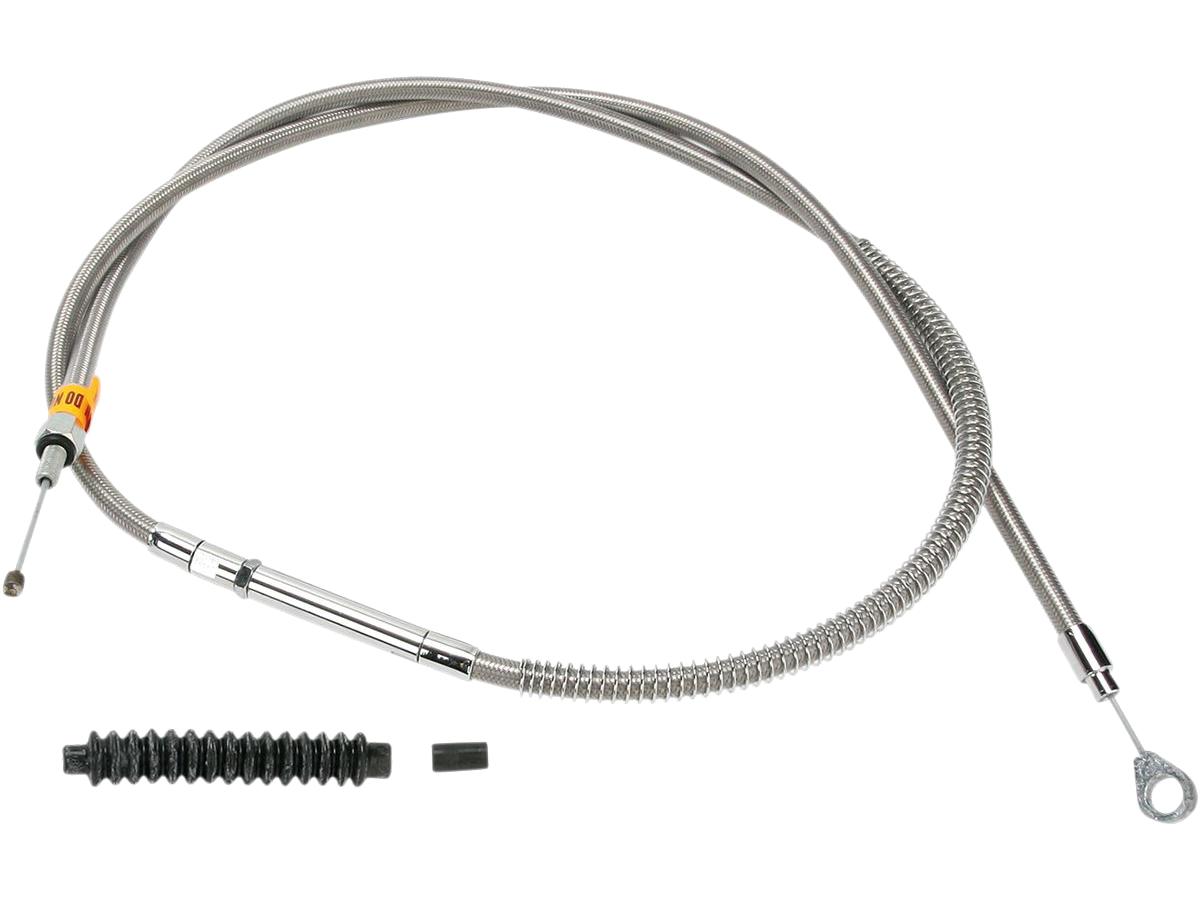 Stainless Braided Clutch Cable Standard Length Stainless Steel Clear Coated 58,8"