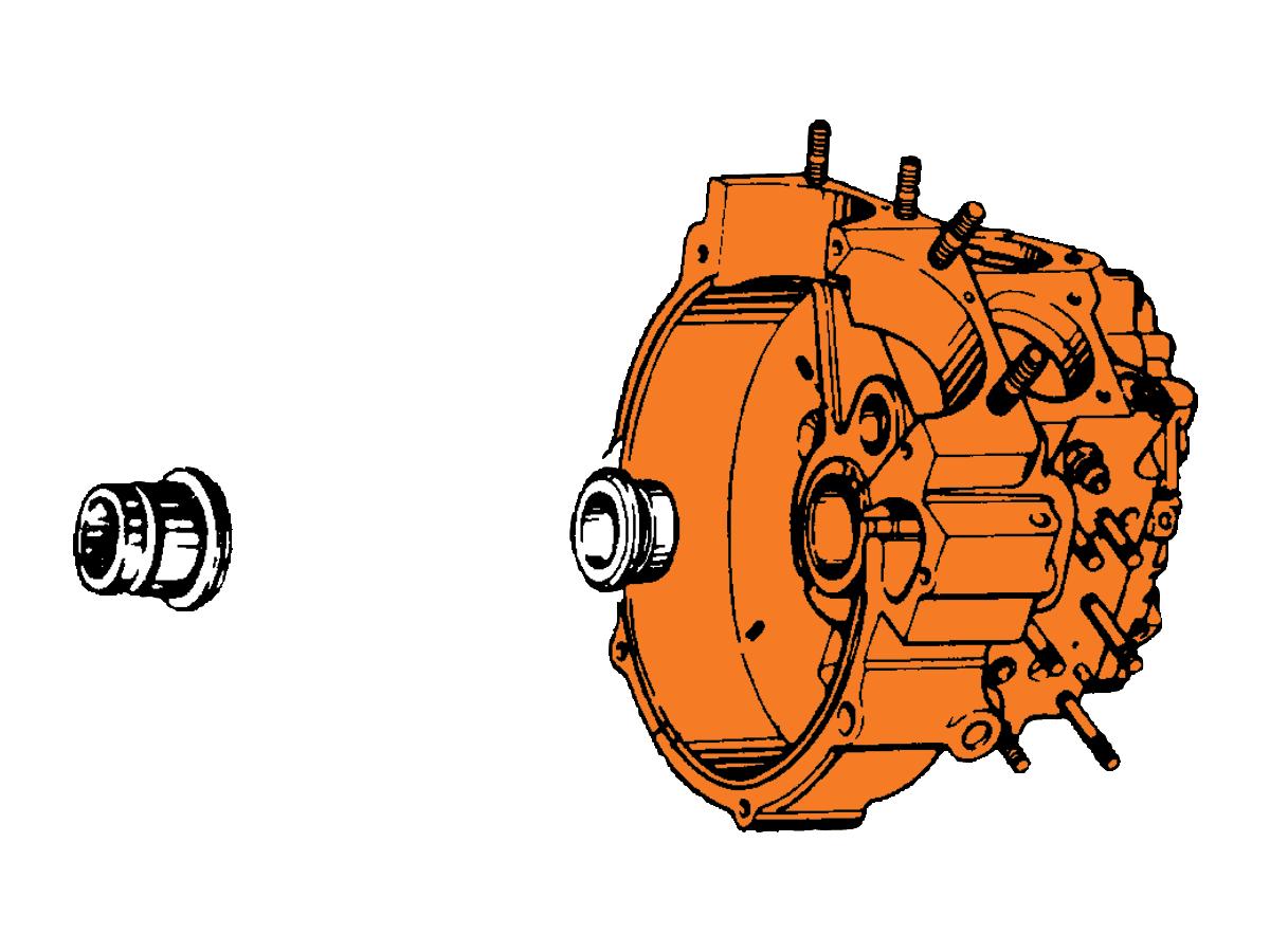 Big Twin rechter motorhuislagers standaard