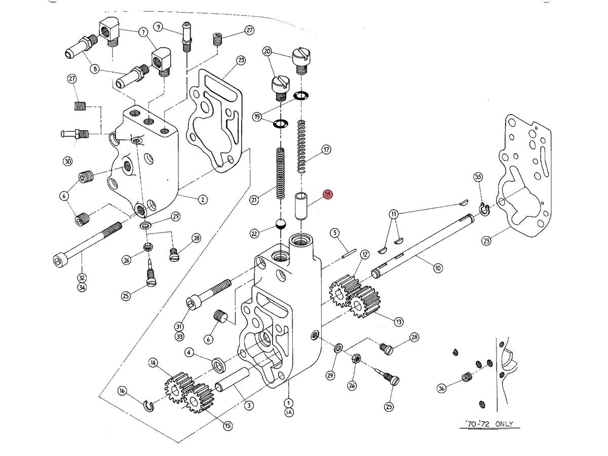 PLUNGER-RELIEF VALVE Oil Pump Relief Valve