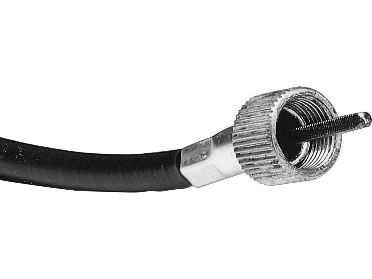 Black Vinyl Tachometer Cable 12 mm Nut Black