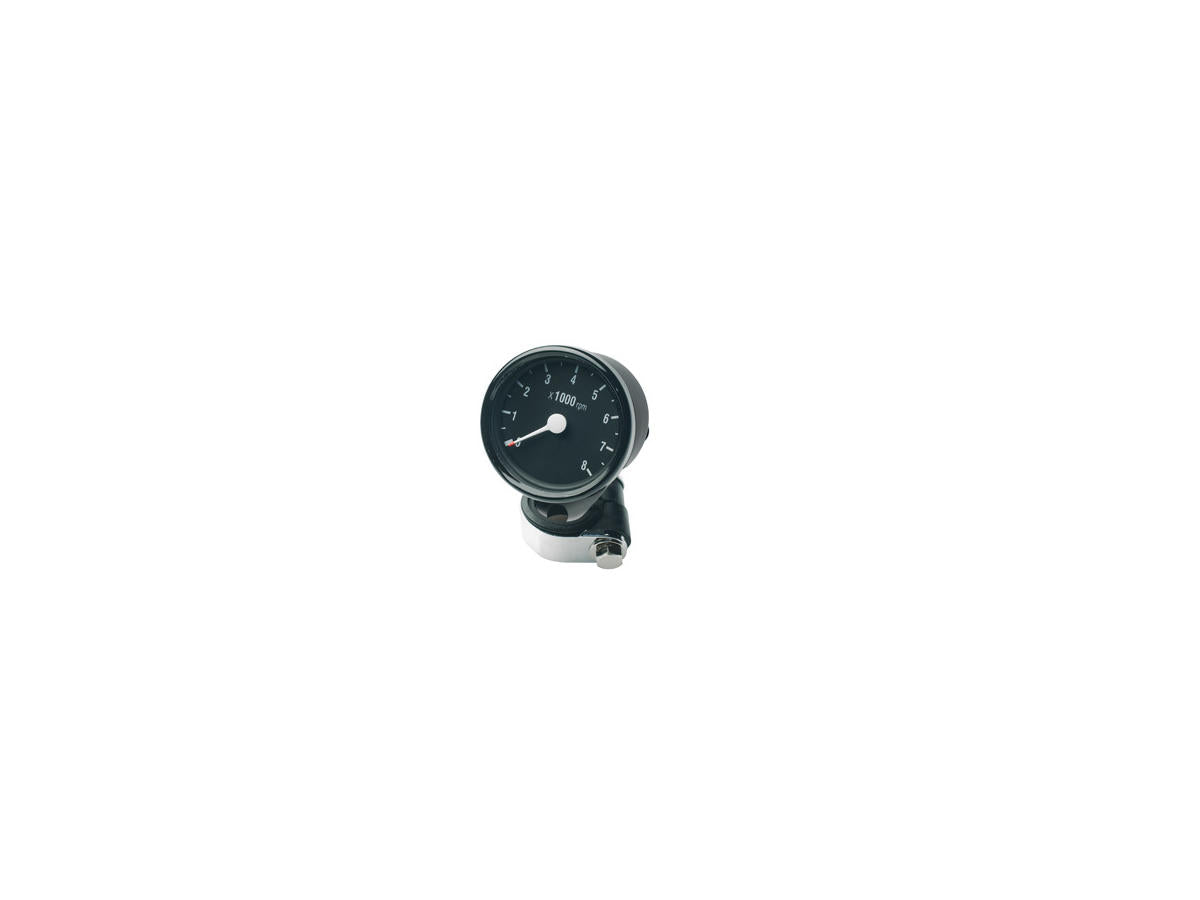 Mini Speedometers with Resettable Odometers Scale: 160 mph; Scale Color: black; Ratio 2240:60 Chrome