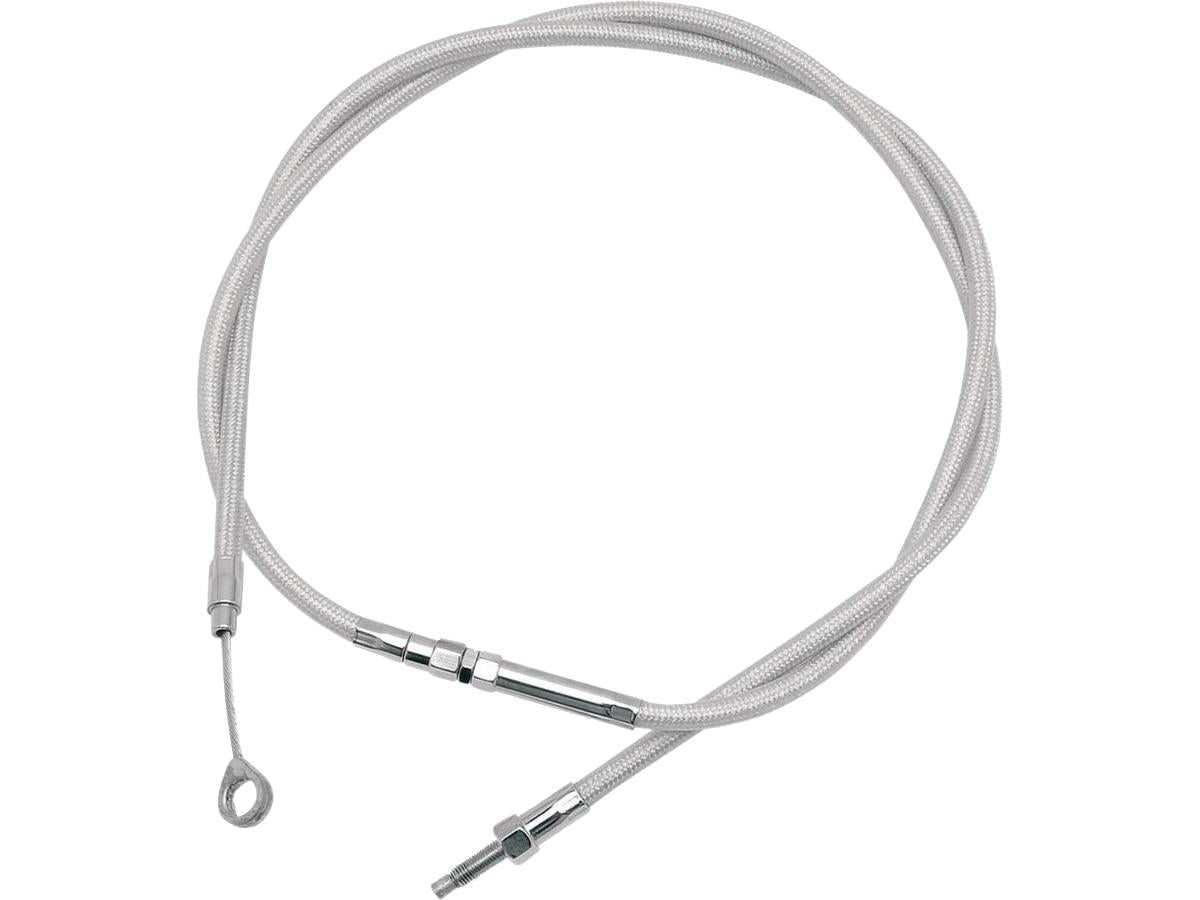 Gepantserde Coil Wound (CW) koppelingskabel Standaard roestvrij staal Helder gecoat 52,8"