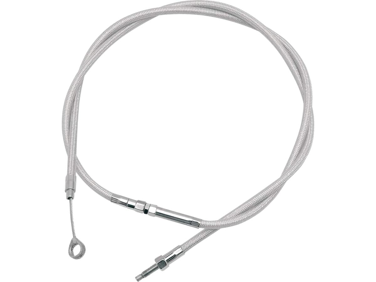 Argent Coil Wound (CW) Clutch Cable Standard Stainless Steel Clear Coated Chrome Look 57,7"