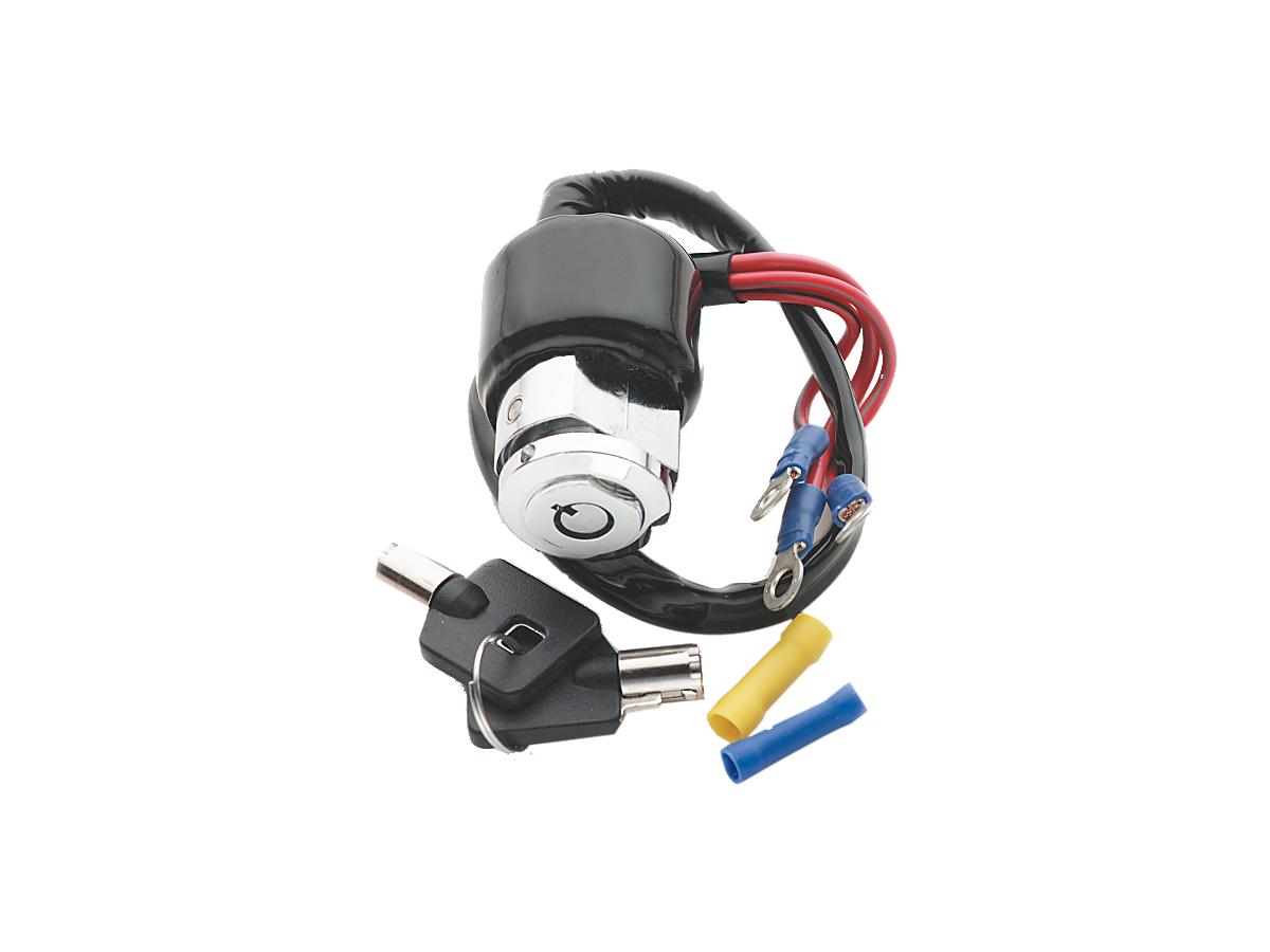 Ignition Switch Assembly with Barrel Style Key 2 wires