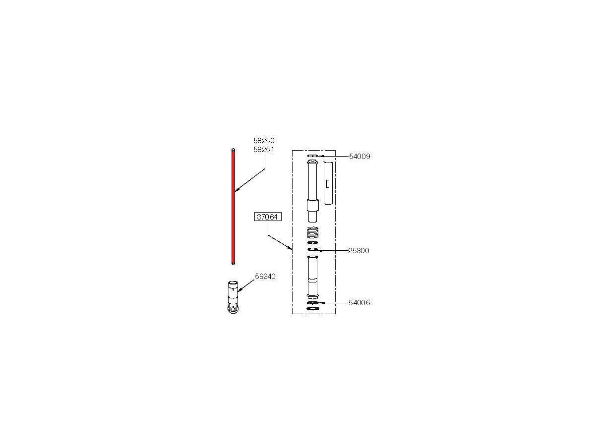 PUSHROD SET ENGINE Black Pushrod Set for 1 Hole Lifters