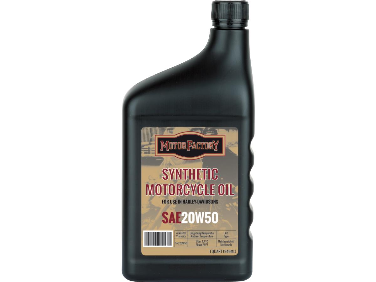 Synthetische Motorolie SAE 20W50 12 x 1 Quart (946 ml)