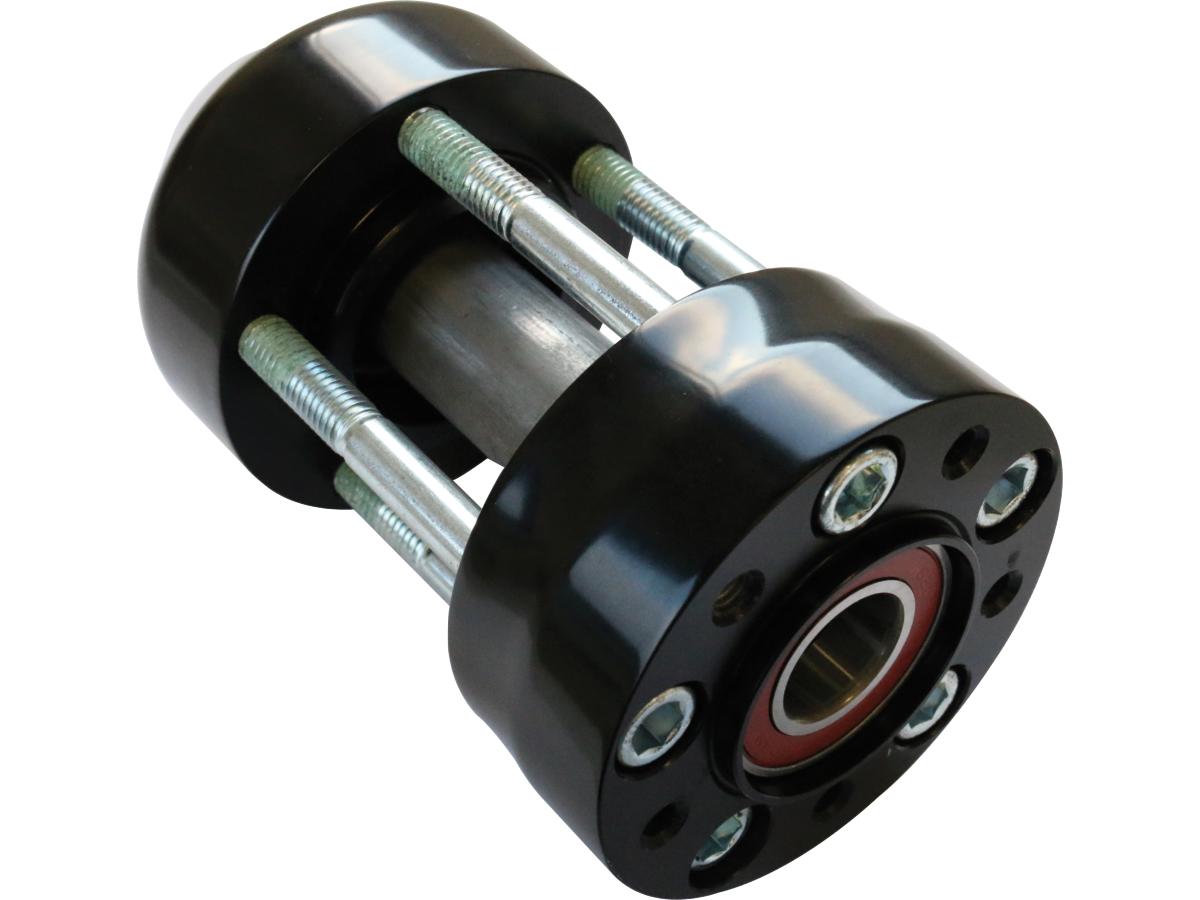 Front Wheel Hub Black ABS Single Flange