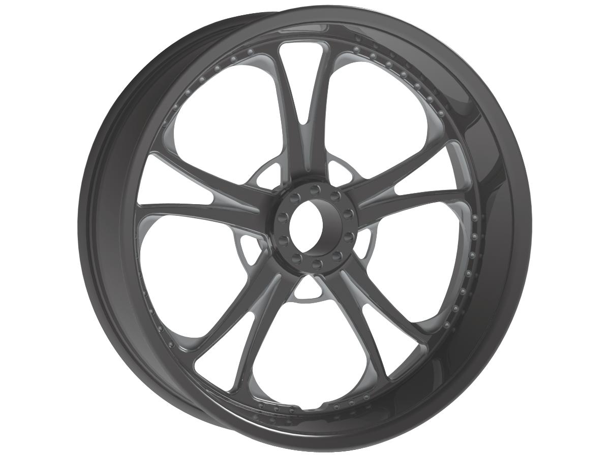 T-5 Billet Wheels Black 16" 5,00"