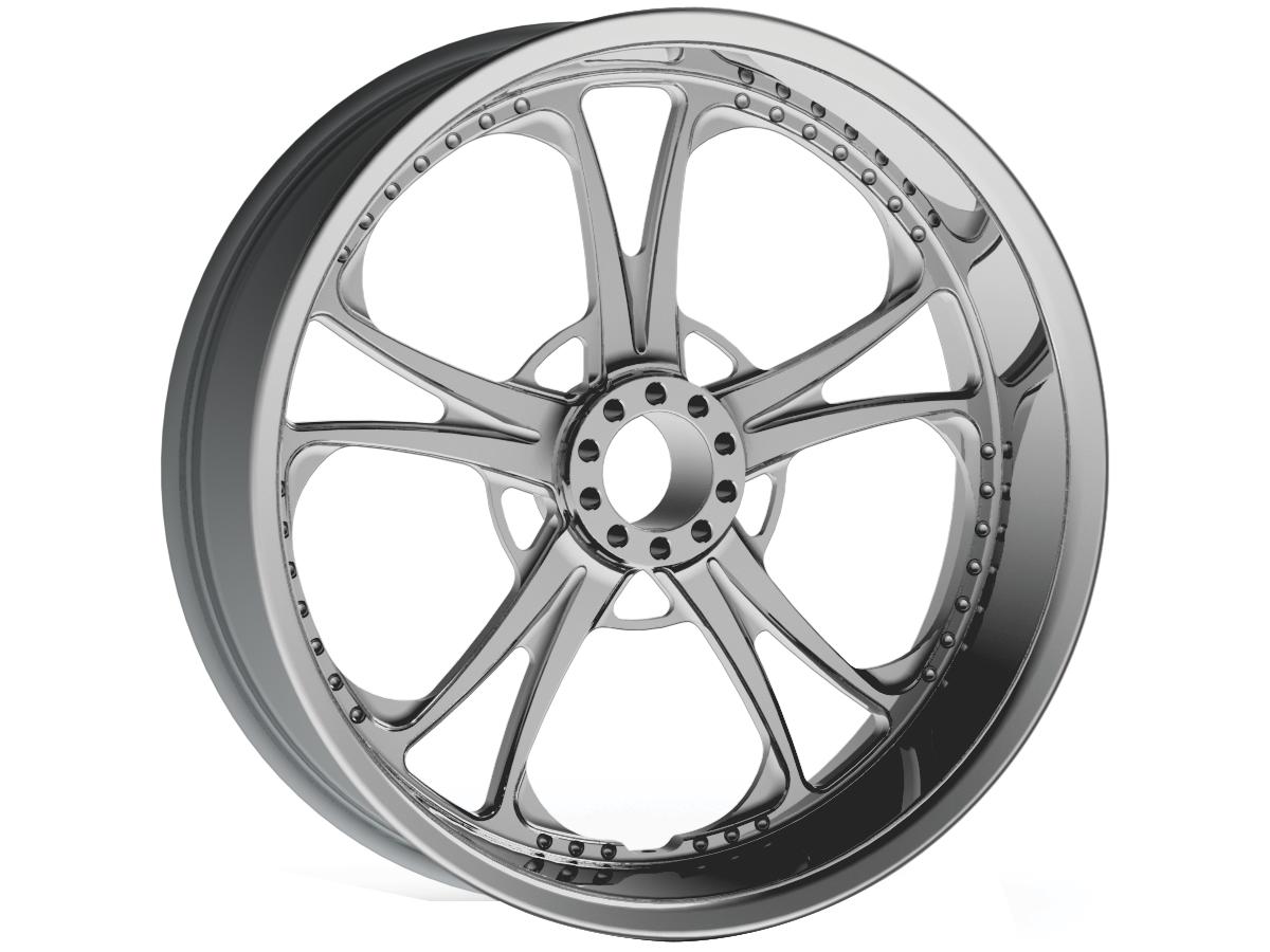 T-5 Billet Wheels Chrome 16" 5,00"