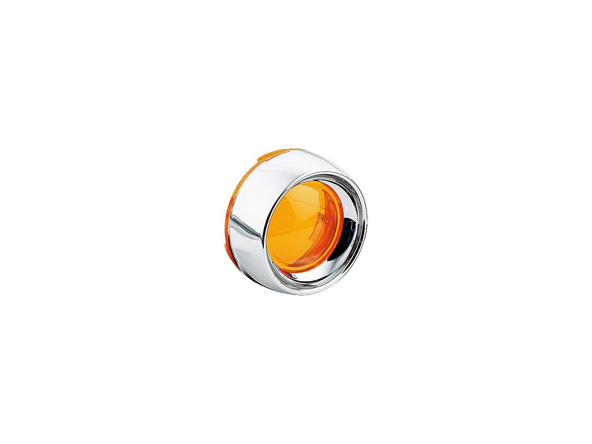 Deep Dish Indicator Bezels Chrome Amber