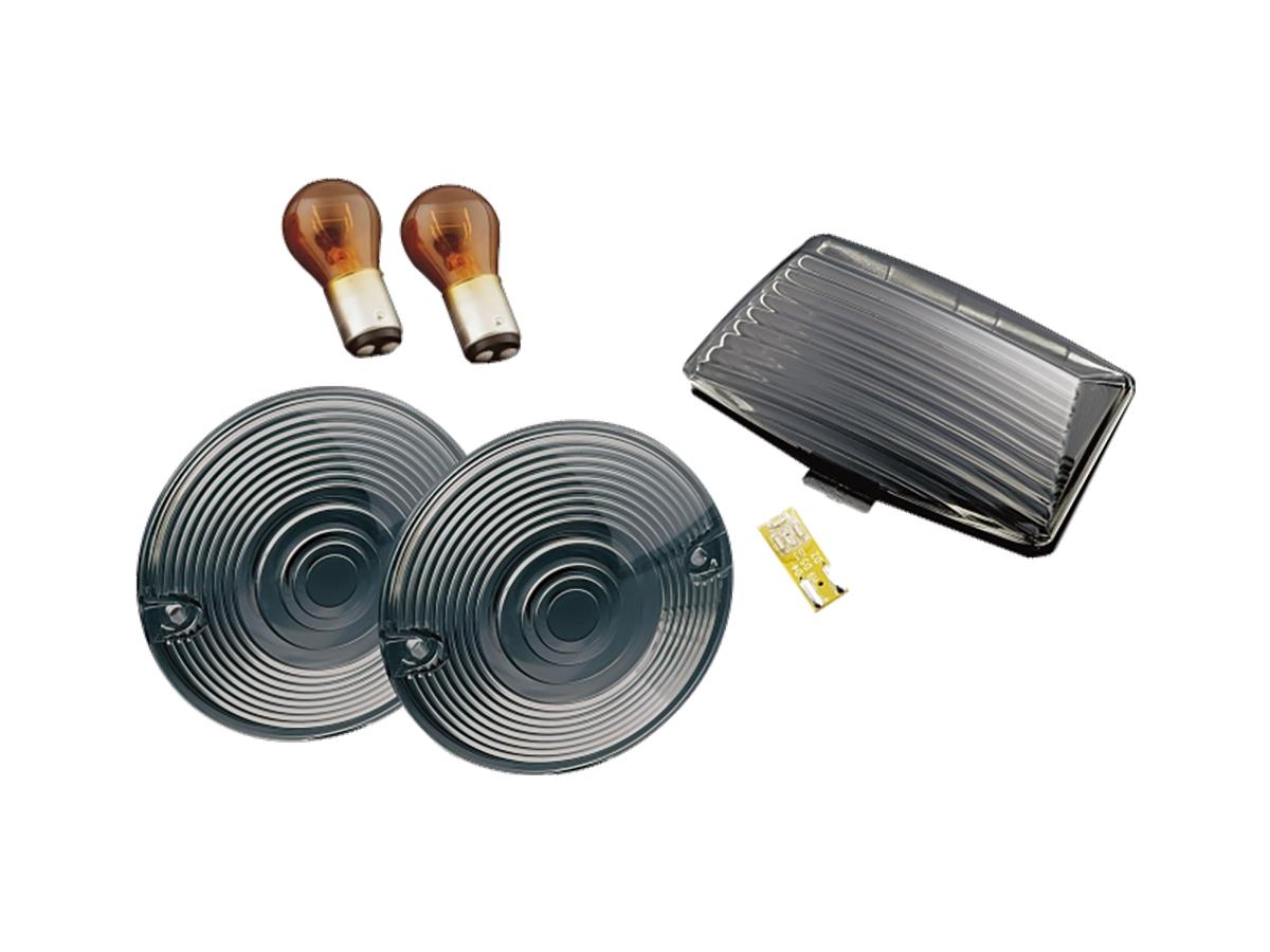 Turn Signal and Fender Tip Lens Kit Smoke Front