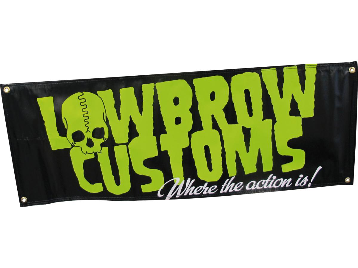 Customs Logo Banner, 47" x 17" 10oz vinyl met koperen ringetjes