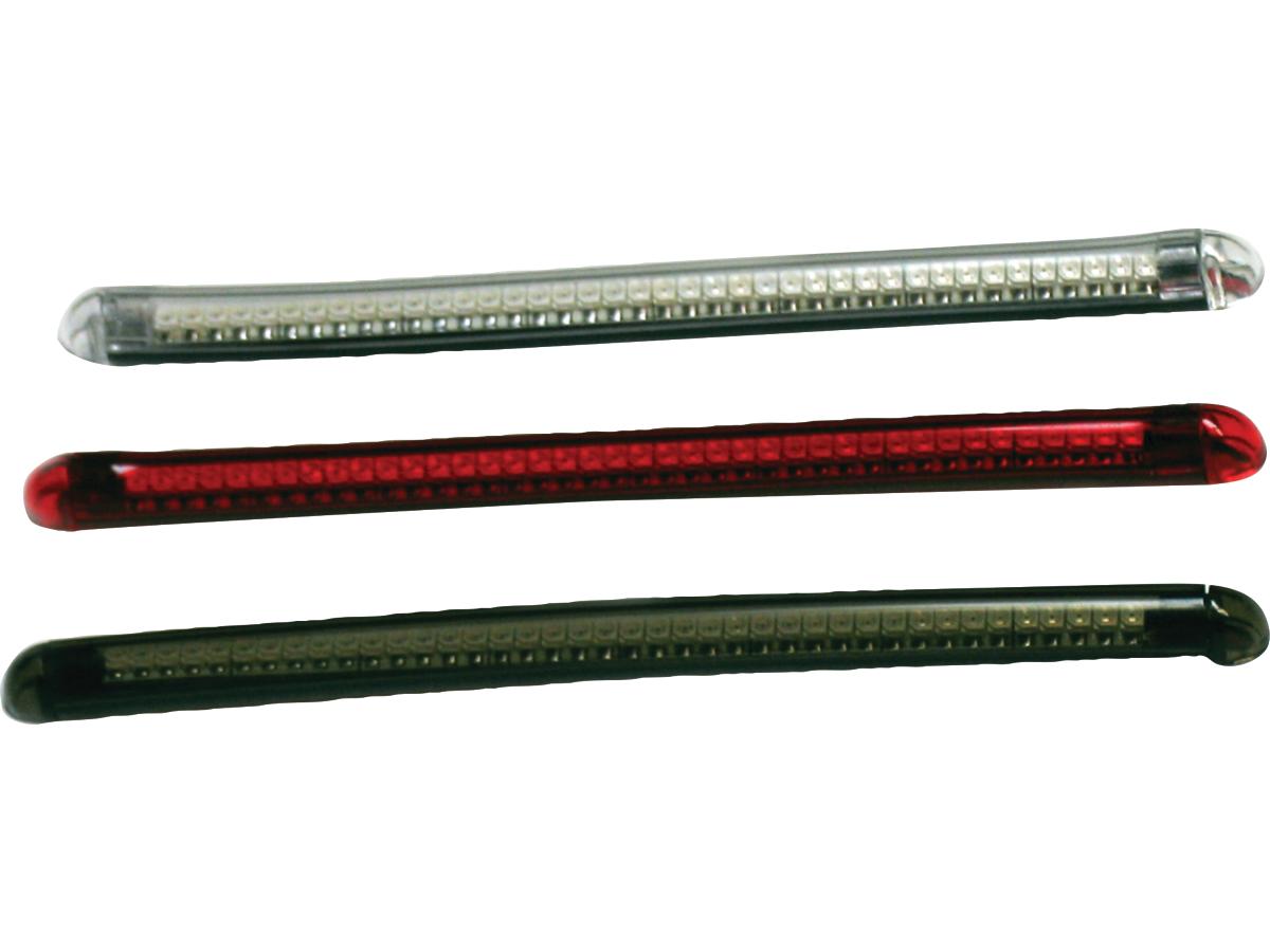 Flexible LED Light Strip Kit 1,75" long, amber, smoked housing 1,75" long, amber, smoked housing LED