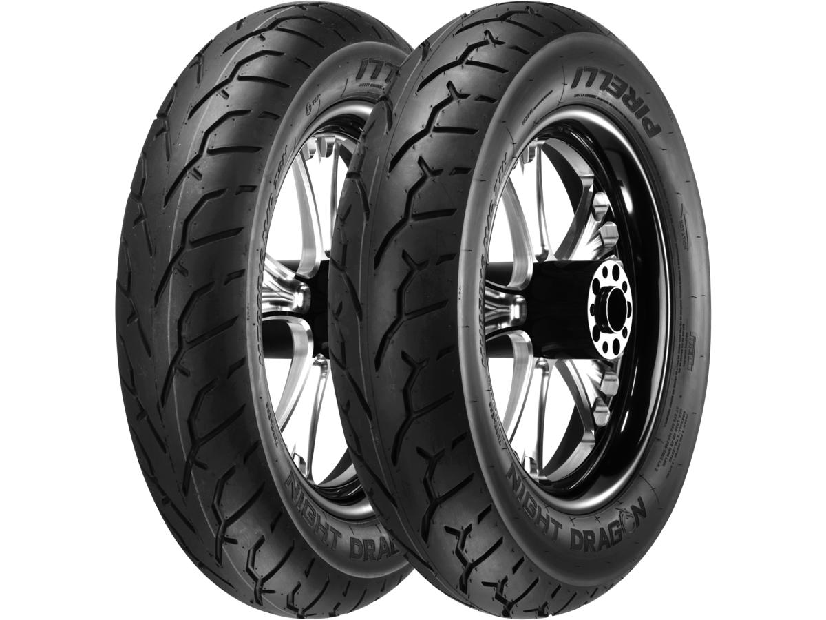 Night Dragon Tire 130/90 B-16 67H TL Zwarte muur