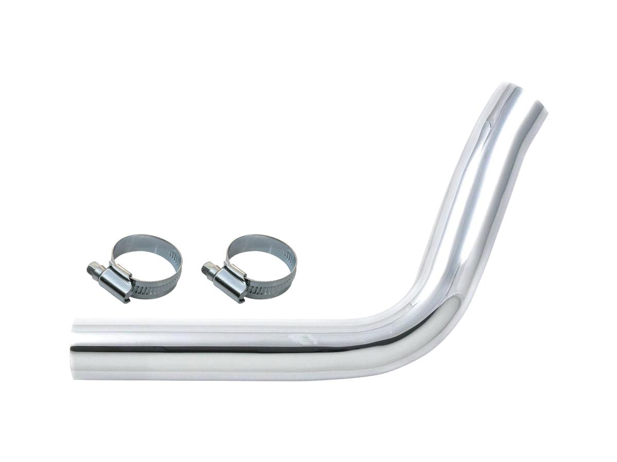 Paughco Exhaust Heat Shields 2 into 1 Exhaust System Chrome Rear