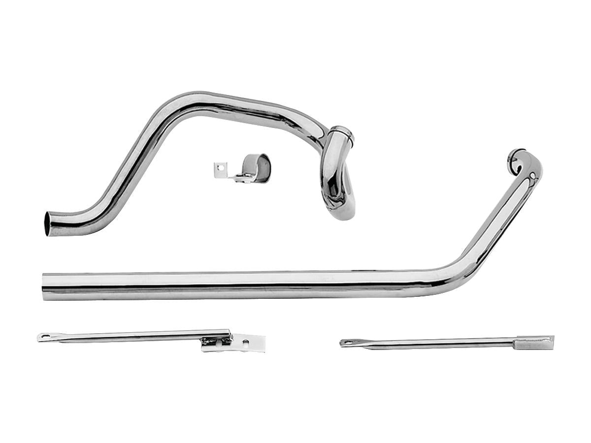 Onafhankelijke Dual Softail Headers Chroom 1,75"