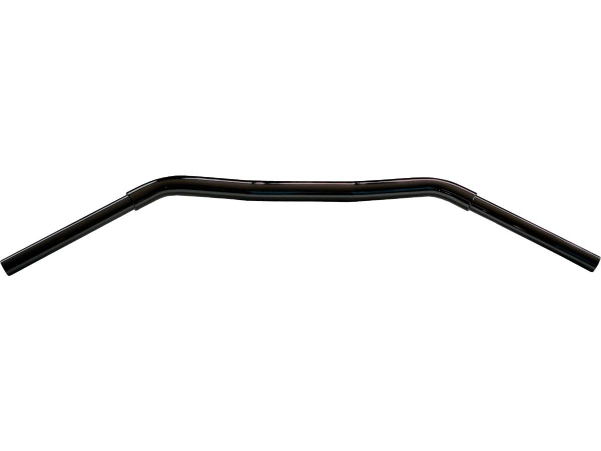 1 1/4" Fat Flyer Bar Handlebar with 1 1/4" Clamp Diameter Non-Dimpled 5-Hole Black Powder Coated 1 1/4" Throttle Cables