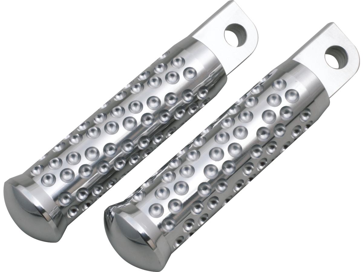 Spiral Foot Pegs Chrome