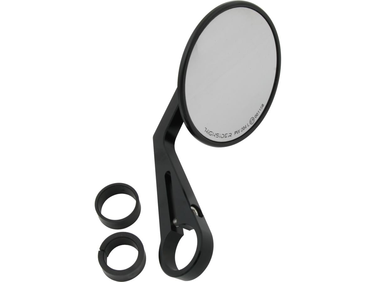 Montana Bar End Mirror 115 mm stem Black, Anodized