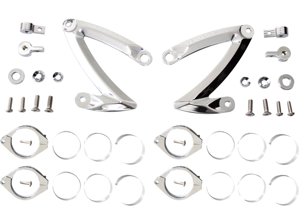 Z-Style Headlight Bracket Chrome