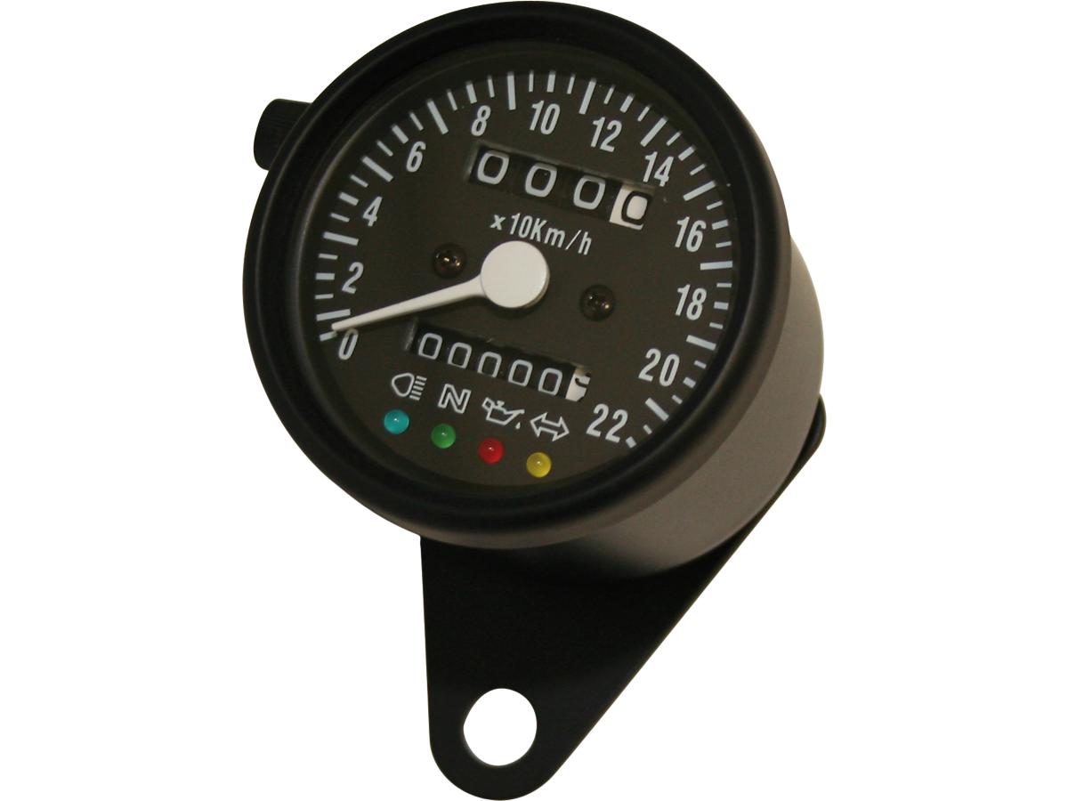 60 mm mechanische snelheidsmeter Schaal: 220 km/u; Schaalkleur: Zwart Zwart 60,0 mm