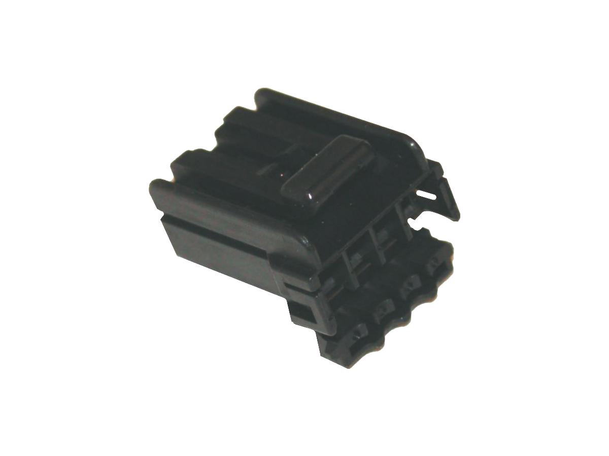 AMP Multilock Connector Housing 4-Wire Plug Black