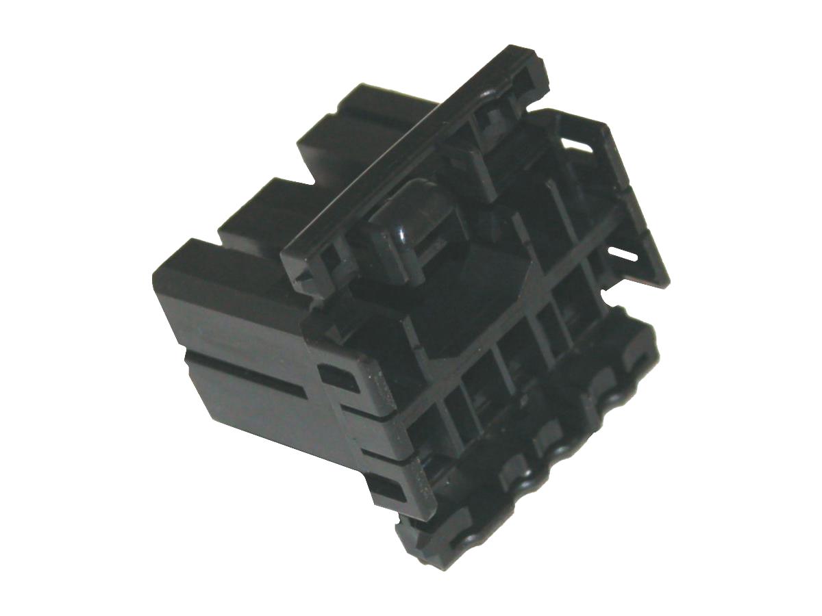 AMP Multilock Connector Housing 8-Wire Plug Black