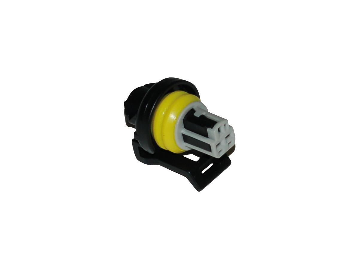 OEM (TPS) connector voor gasklepstandsensor met draadafdichtingen en aansluitingen, zwart