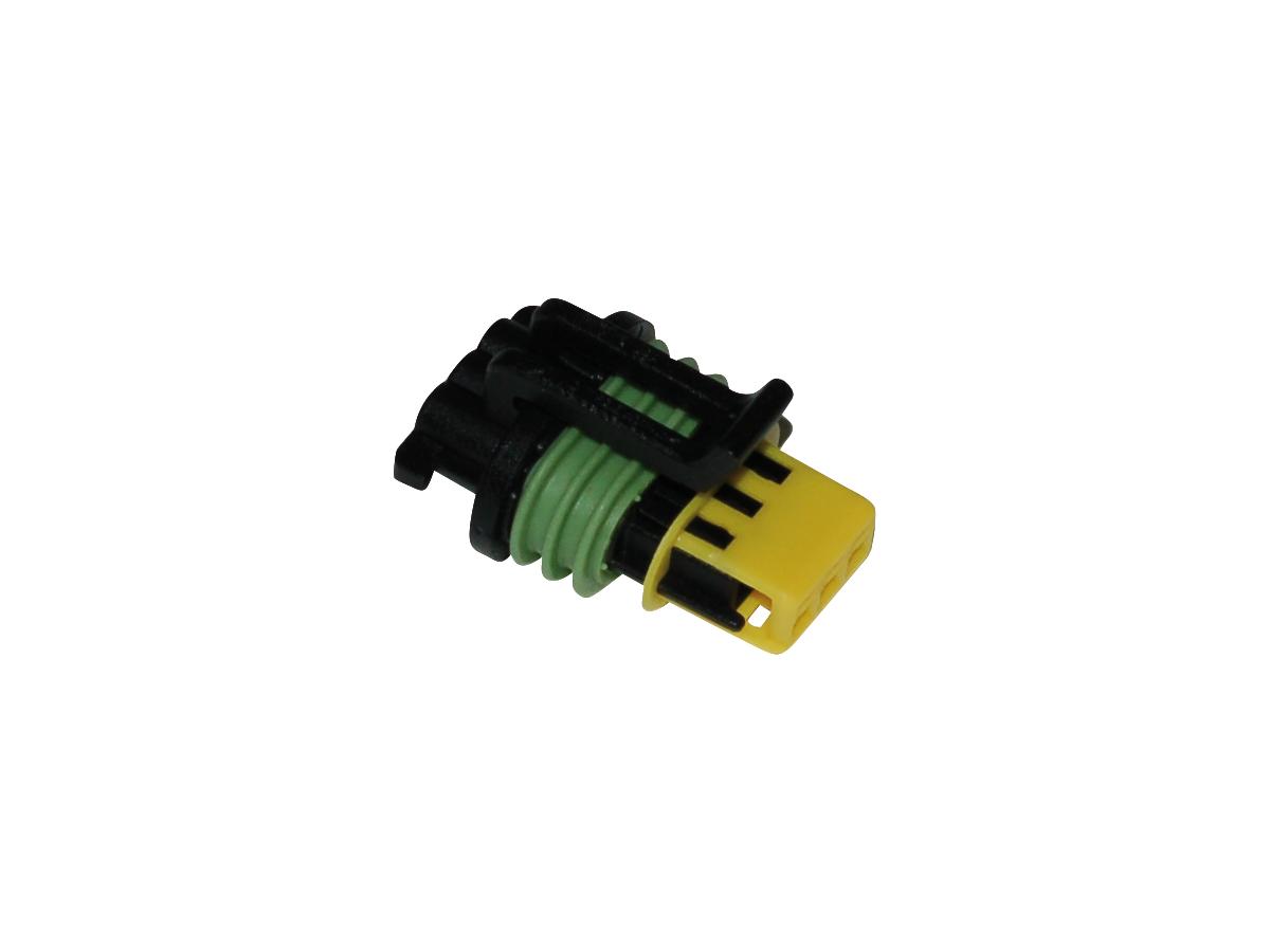 OEM snelheidsmetersensorconnector of hoornconnector met aansluitingen en afdichtingen zwart