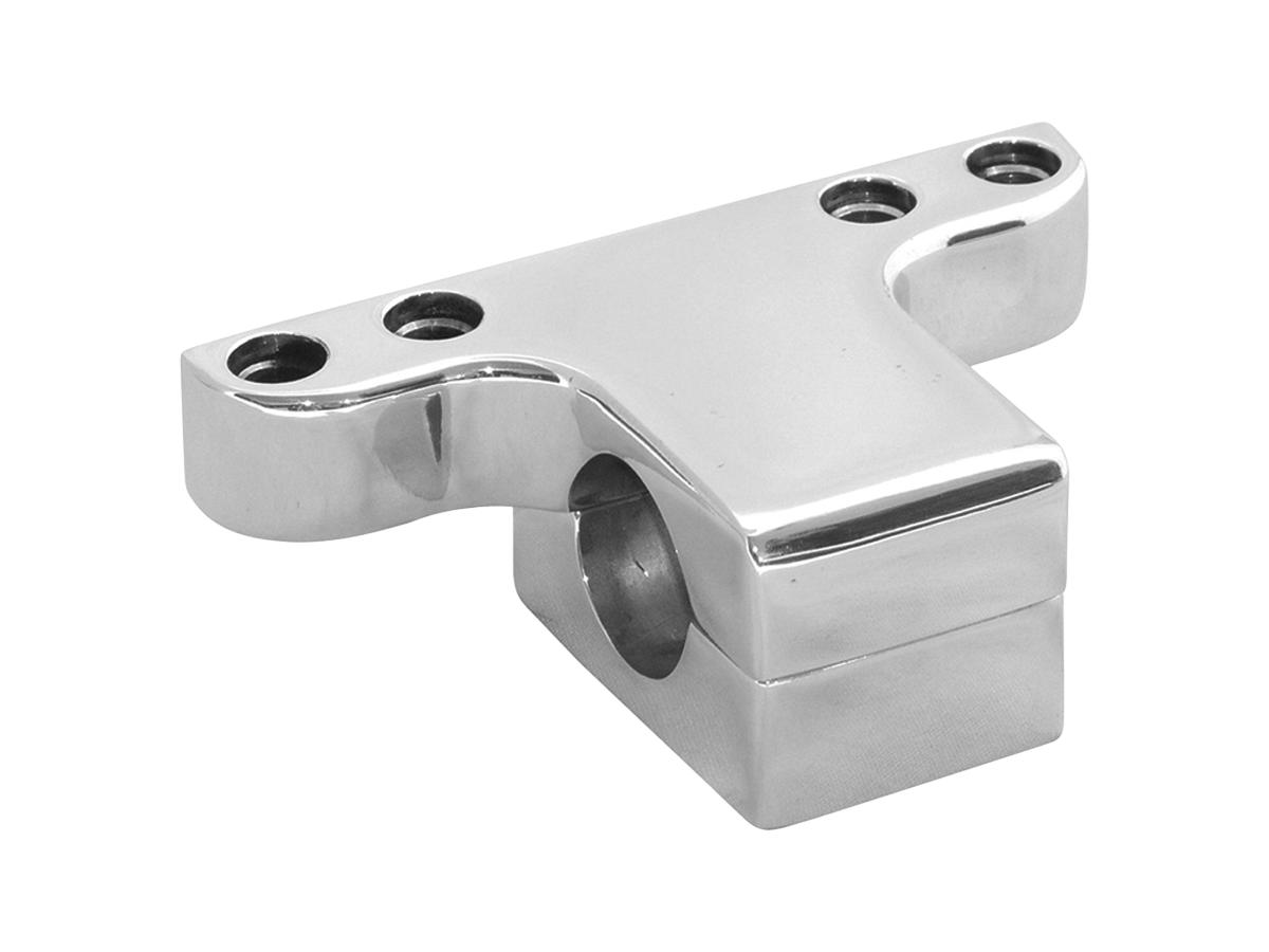 Slim Line Gauge Handlebar Clamp With indicator holes Chrome