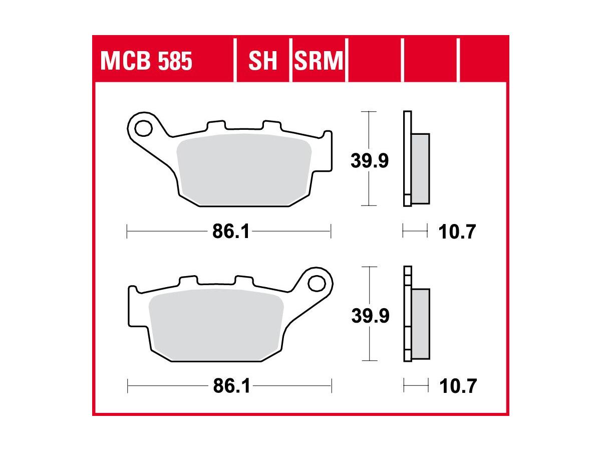 Organic Replacement Brake Pads