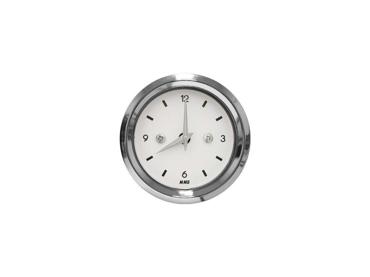 CLOCK BASIC CHR / BLK / BLUE LIGHT Clock