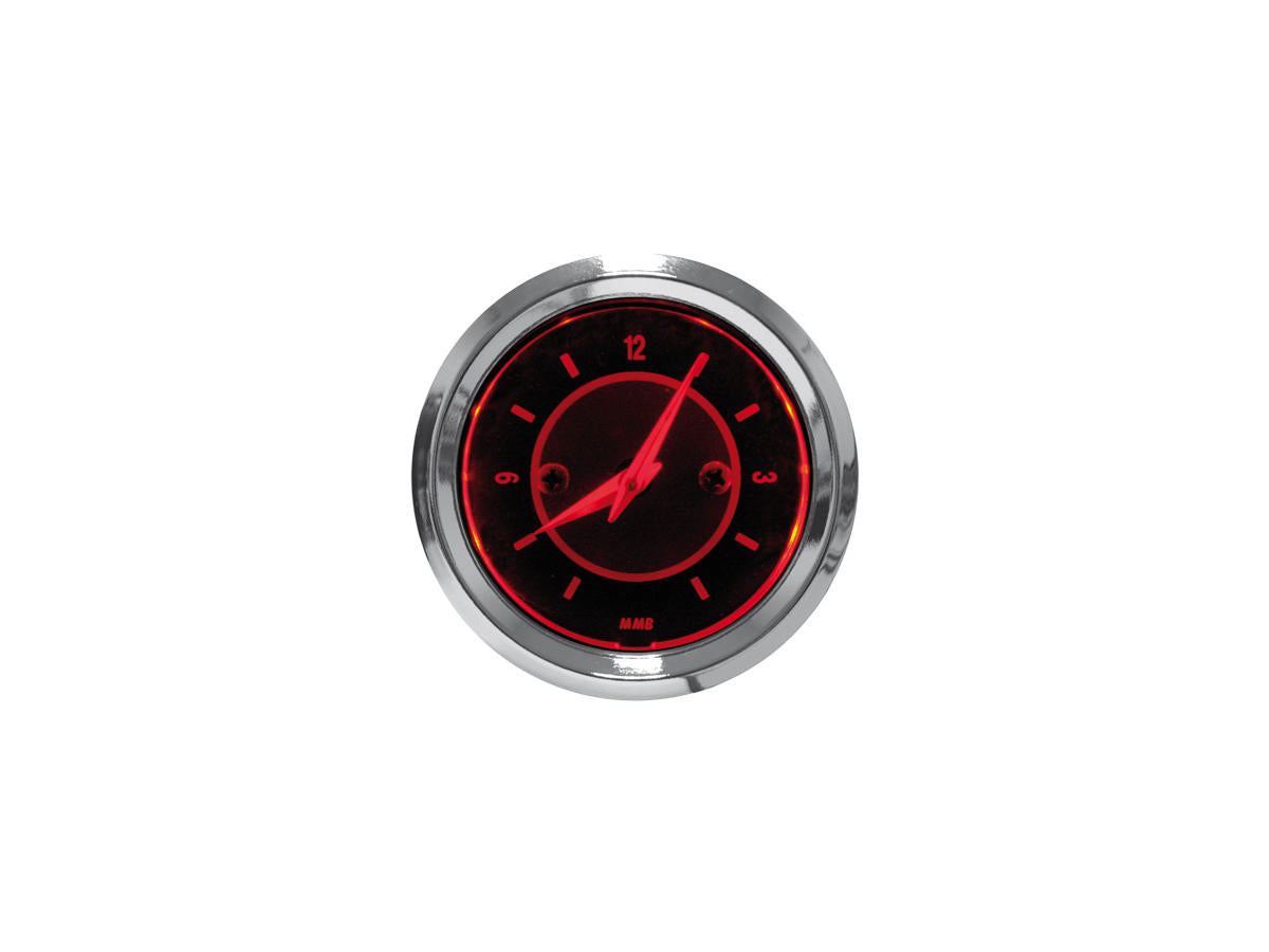 CLOCK TARGET BLK RED LIGHT Clock