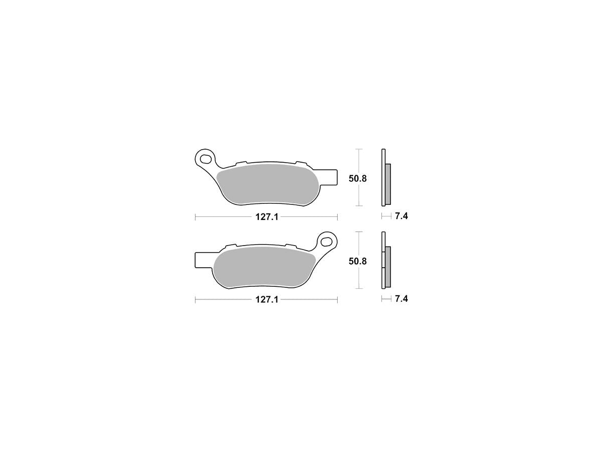 Sinter Street Replacement Brake Pads Sinter Rear