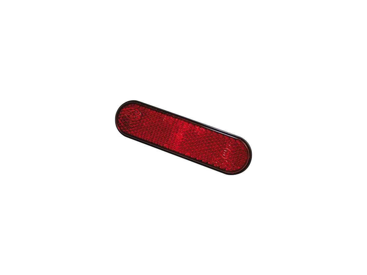 Round Edge Reflector with 2 Mounting Studs Red