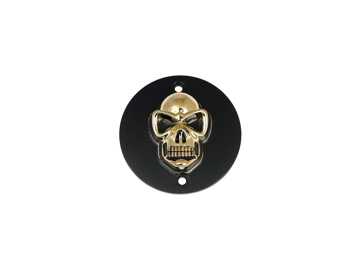 Skull Point Cover 5-hole Black Gold