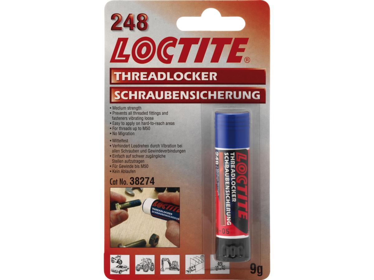 Loctite Blauwe draadborgingsstick gemiddelde sterkte - 19gr