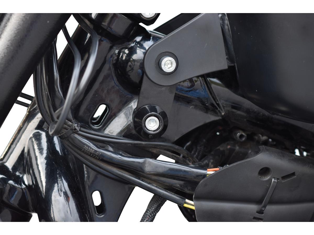 2" Sportster Tank Lift Kit Black Powder Coated