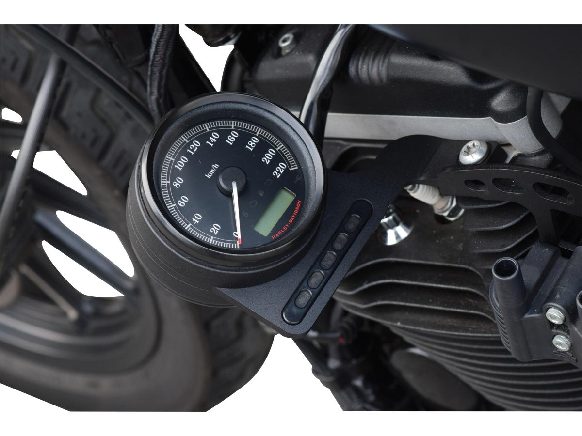 Speedometer Relocation Bracket Black Powder Coated