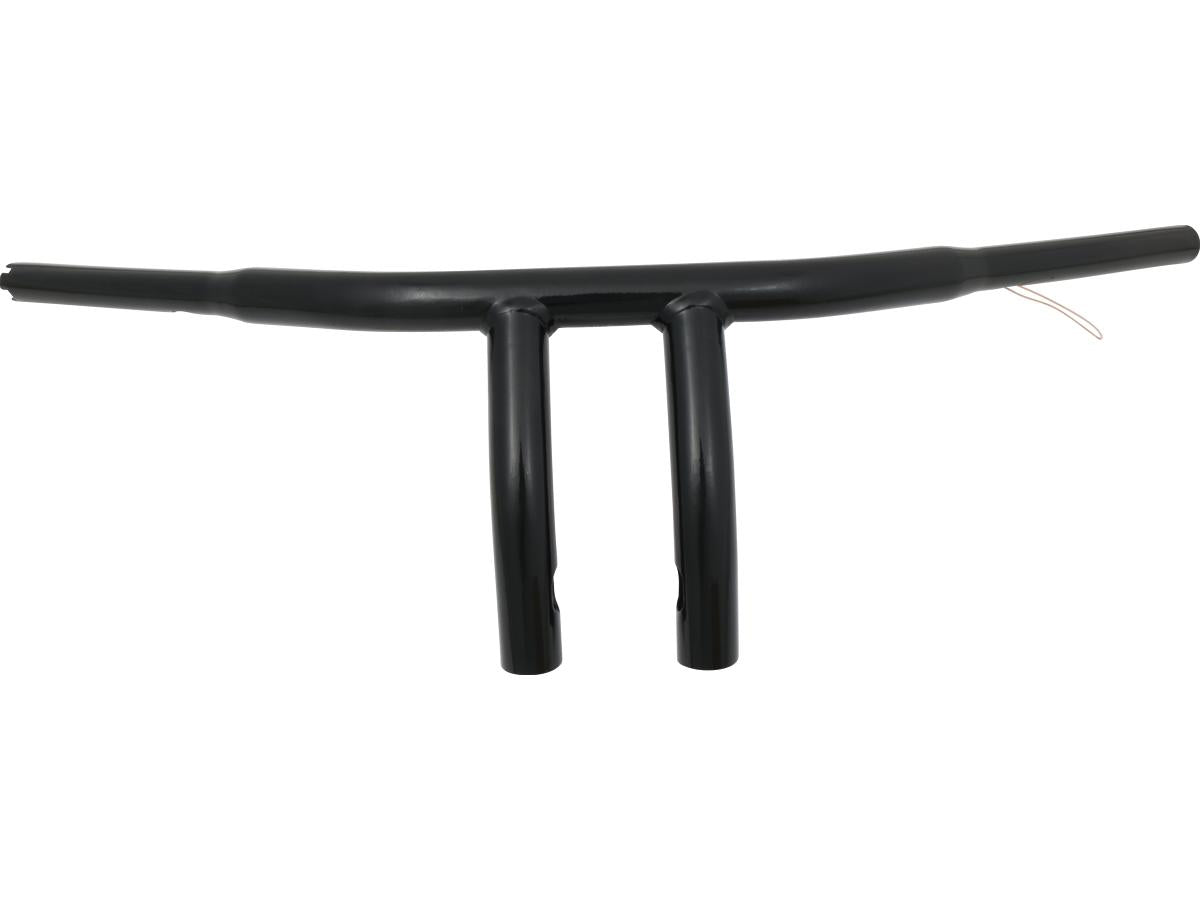 8 T-Bar Handlebar Black Powder Coated 1 1/4" Throttle By Wire