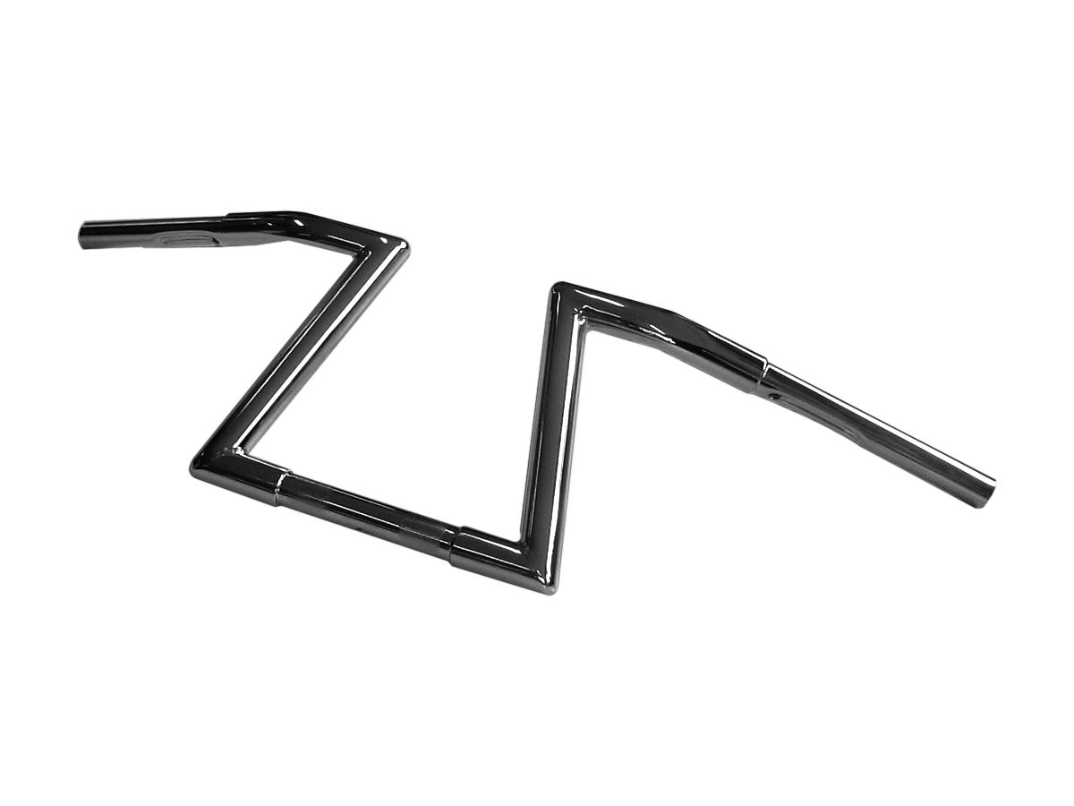 1 1/4" Z-Bar with 1" Clamp Diameter Handlebar Dimpled 3-Hole Chrome 230 mm