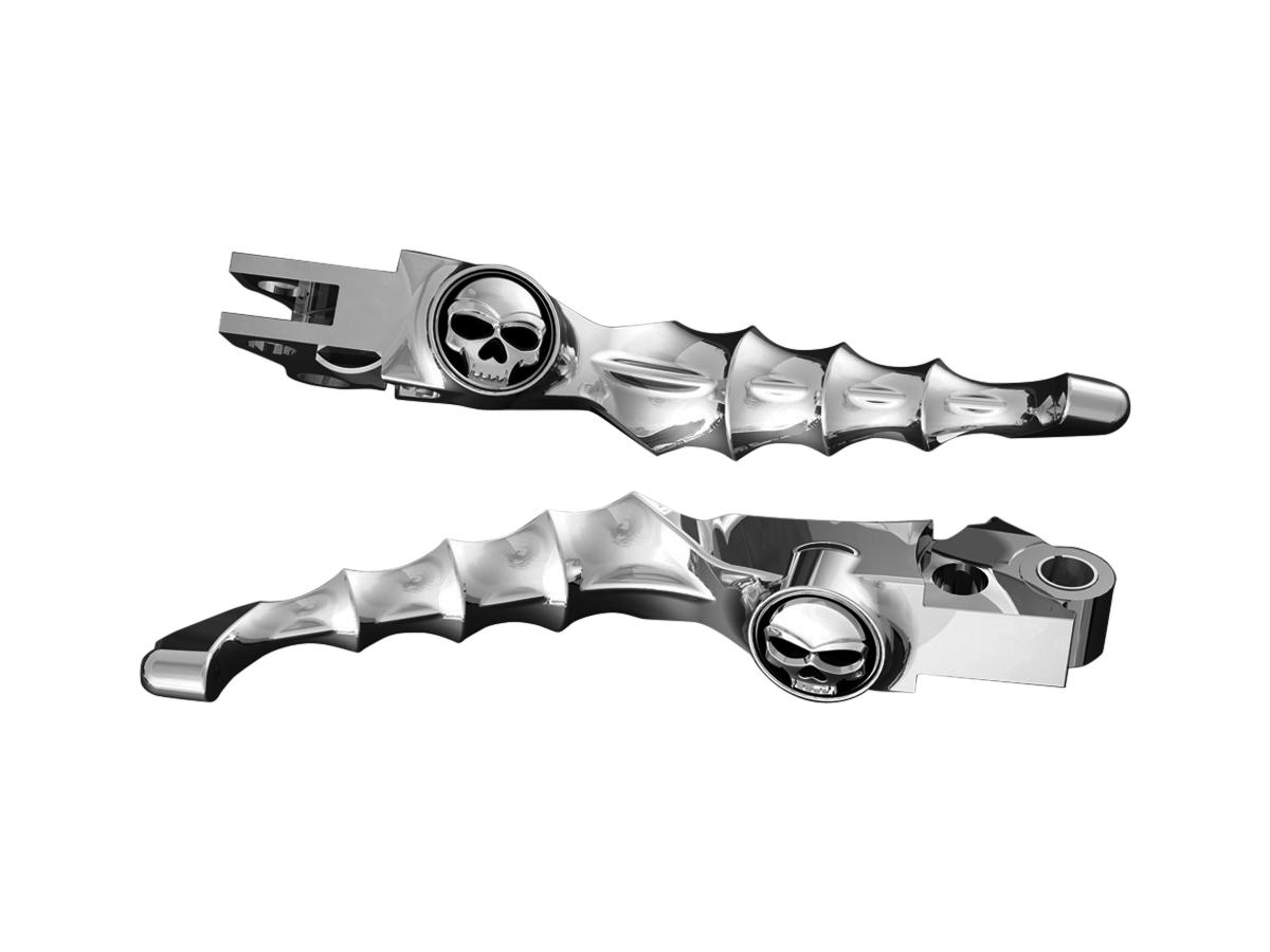 Zombie Hand Control Levers Chrome Cable Clutch