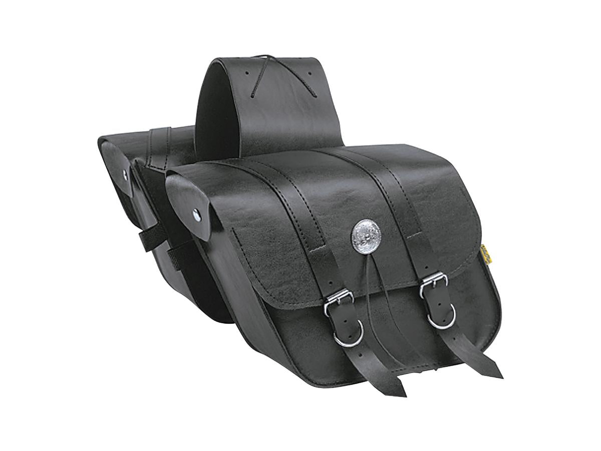 Compact Slant Throw Over Saddlebags Black