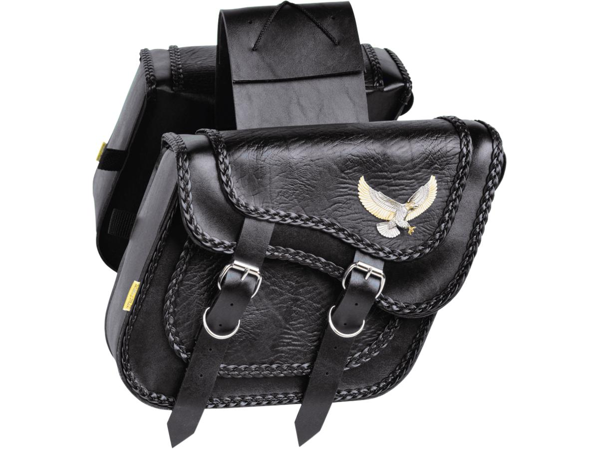 Black Magic Slant Throw Over Saddlebags Standard, 11" x 9 1⁄2" x 5" Black