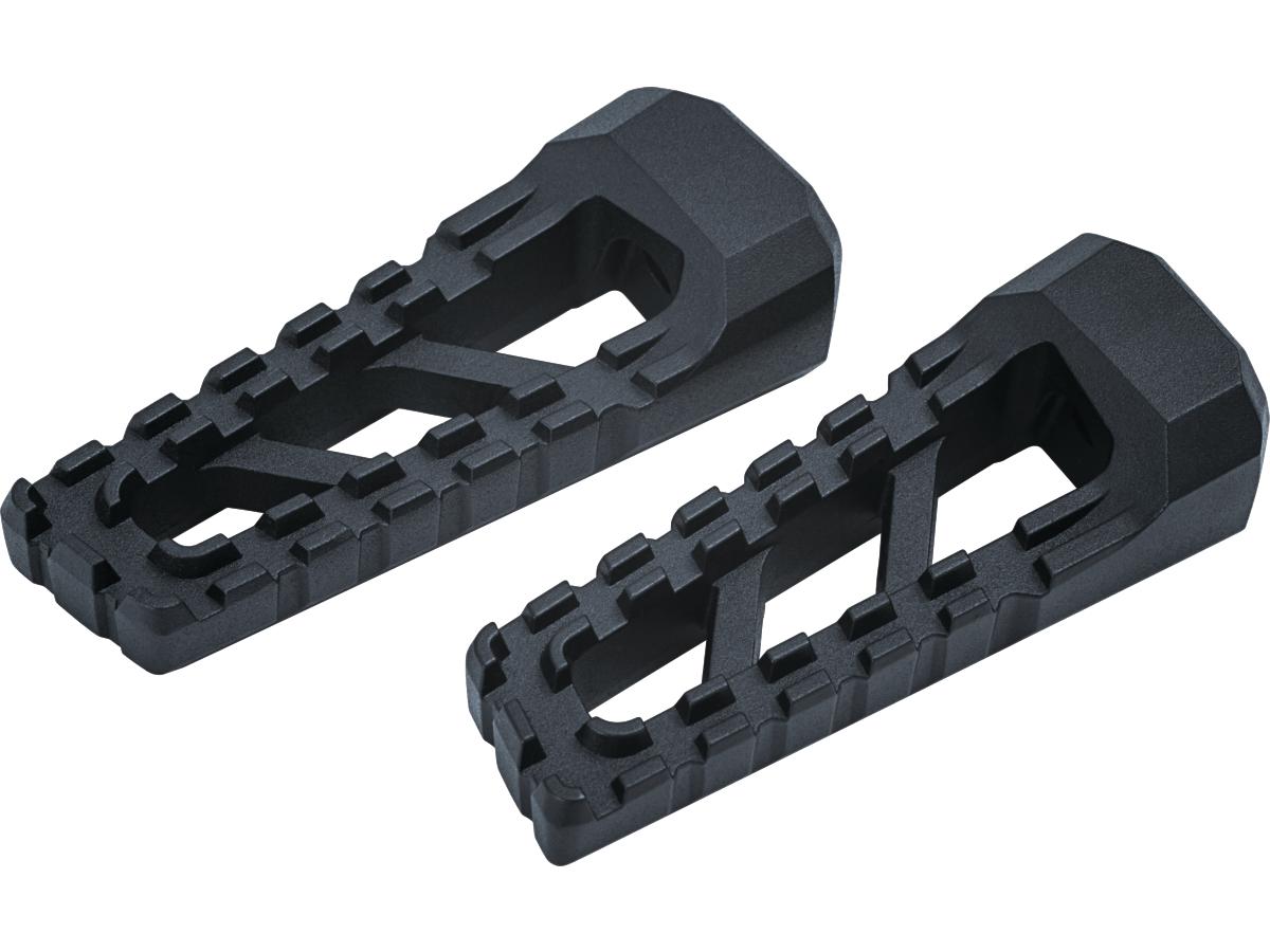 Riot Footpegs without Adapter Black, Satin