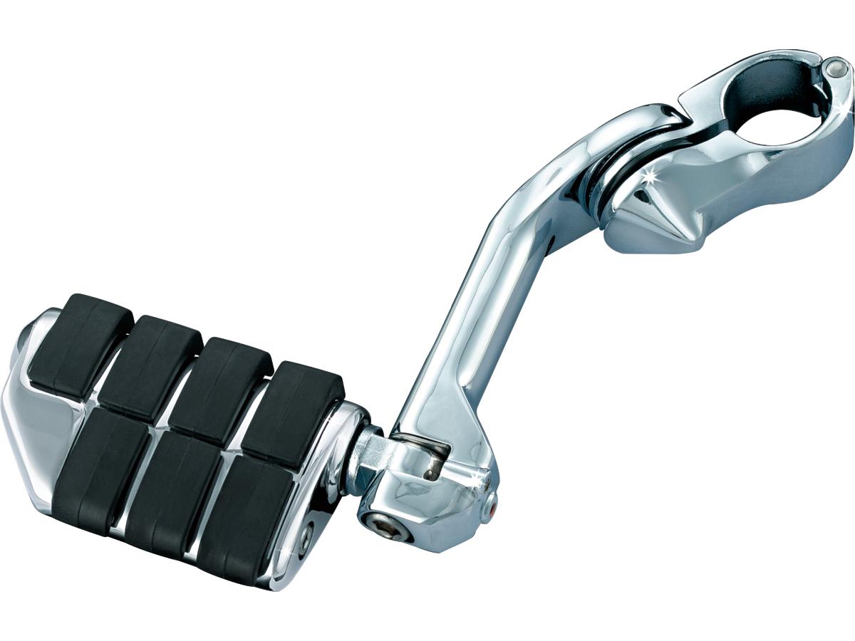 Tour-Tech Cruise Mounts with Heavy Duty Quick Clamps and Offset Arm Long Arm, Dually ISO Pegs Chrome