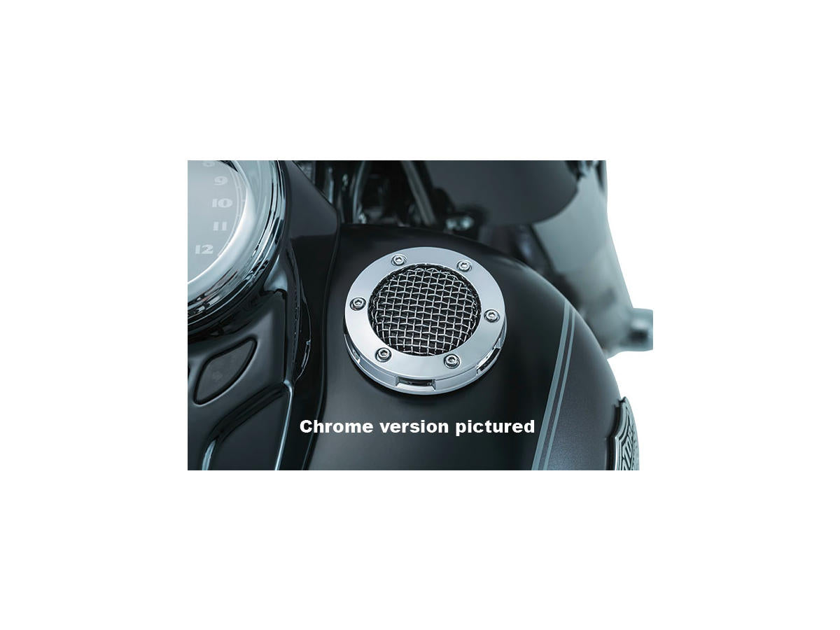 Vented Mesh Gas Cap Right Hand Thread Black