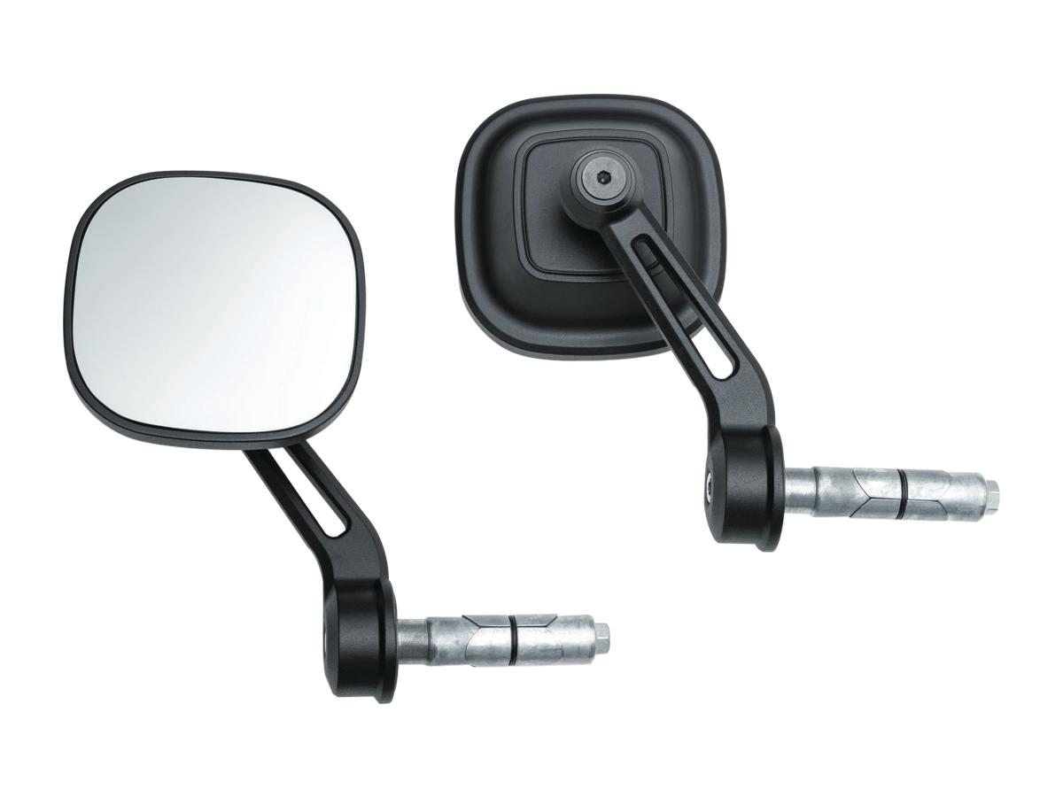 Dillinger Bar End Mirrors Black